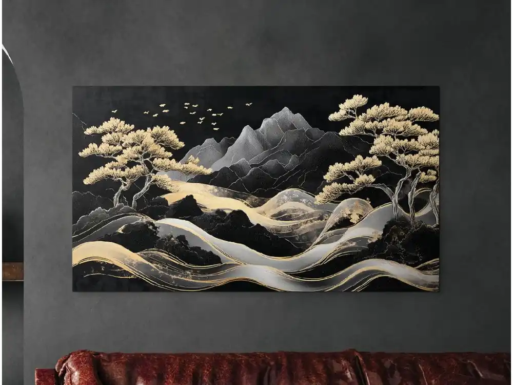 Minimalistisches Bild Stille der Berge Top-Angebot