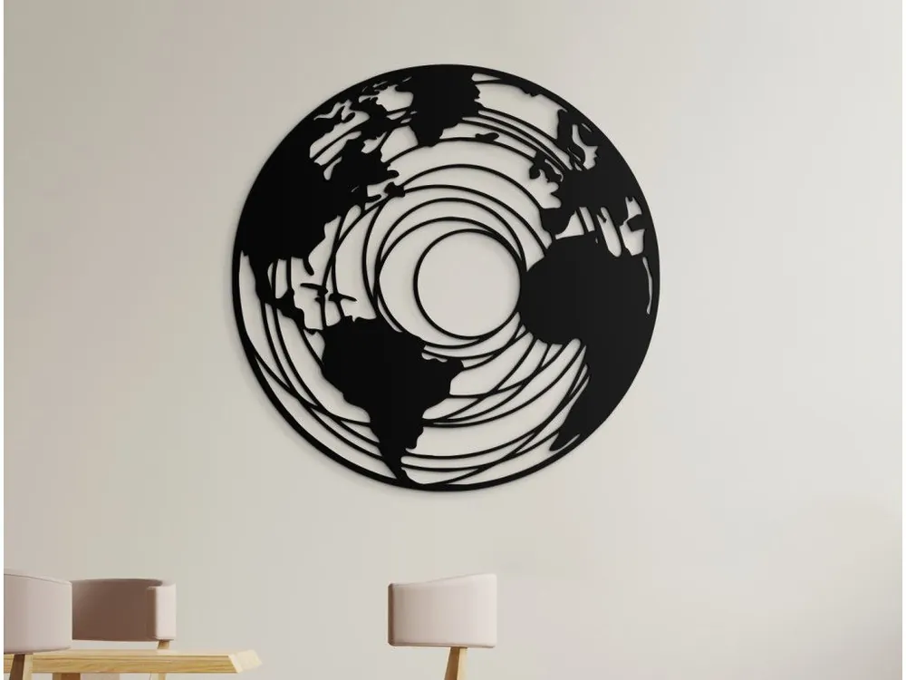 Runde Weltkarte für die Wand Bestpreis