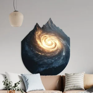 Modernes Bild Galaxie in den Bergen Kostenloser Versand