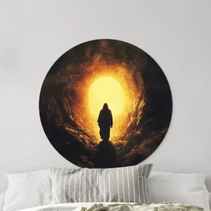 Neue Kollektion Rundes Wandbild Licht der Auferstehung