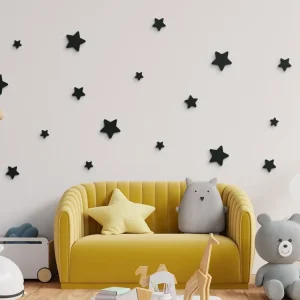 Sofort Bestellen Set mit Kinderstickern KLEINE STERNE (18 Stück)