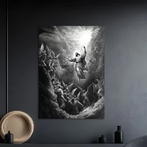 Billig Schwarz-Weiß-Bild Himmelfahrt