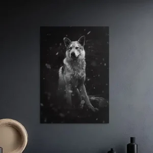 Schwarz-Weiß-Bild Wächter des Winters Günstig