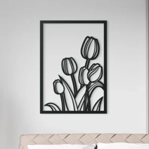 Super-Preis Modernes Holzbild TULPEN