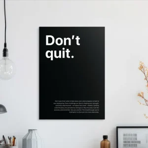 Jetzt Bestellen Motivationsbild - Don’t Quit