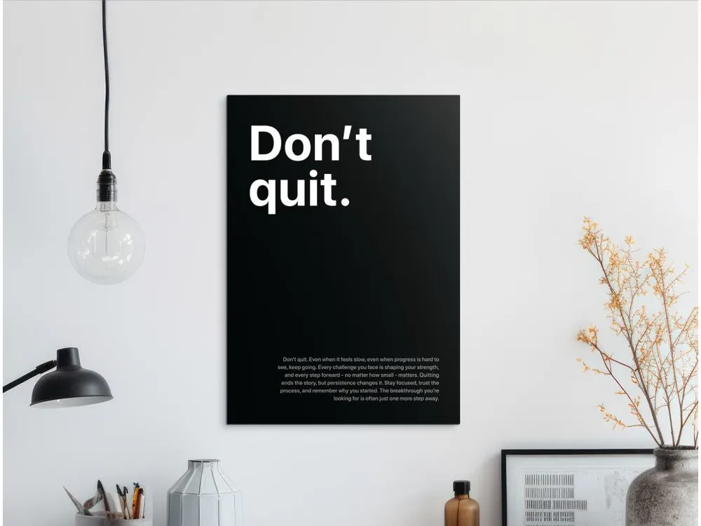 Jetzt Bestellen Motivationsbild - Don’t Quit