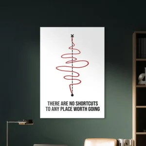 Begrenztes Angebot Motivationsbild - There Are No Shortcuts to Any Place Worth Going