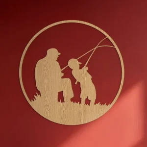 Runder Wandsticker ANGELN Expressversand