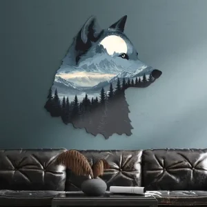Wandbild Mondwolf Direktkauf