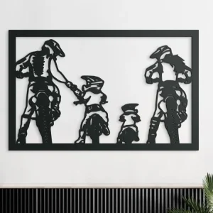 Wandbild MOTORRADFAMILIE Preisreduziert