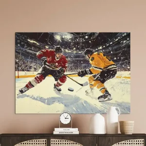 Kostenloser Versand Wandbild Eishockey-Challenge