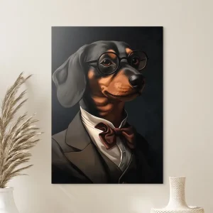Wandbild Professor Dachshund Sichere Zahlung