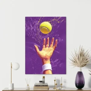 Zertifiziert Wandbild Tennismoment