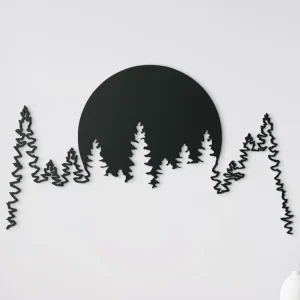Versand Am Gleichen Tag Wanddekoration SONNE ÜBER WALD