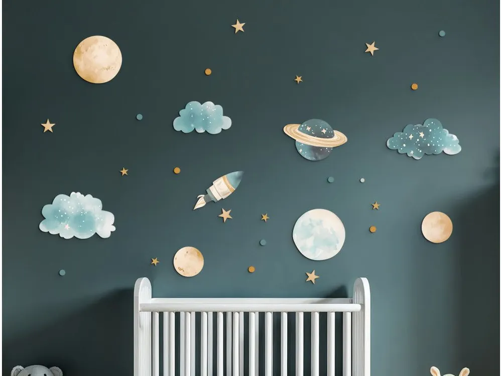 Markenprodukt Wandsticker-Set WELTALLTRAUM