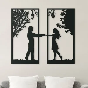 Zweiteiliges Holzbild VERBINDUNG Angebot