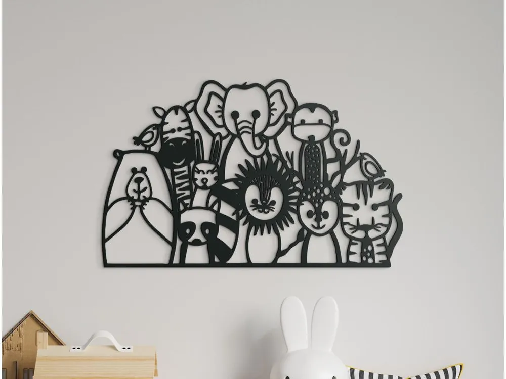 Wandsticker fürs Kinderzimmer LUSTIGE TIERPARADE Solange Der Vorrat Reicht