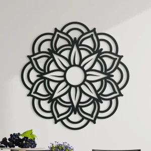 Schneller Versand 3D-Holz-Mandala BLUME