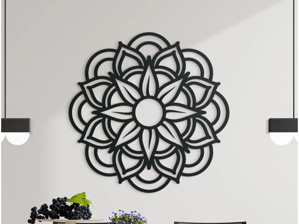 Schneller Versand 3D-Holz-Mandala BLUME