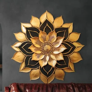 Blumenmandala Goldene Berührung Direktkauf
