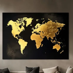 Abverkauf Die goldene Weltkarte
