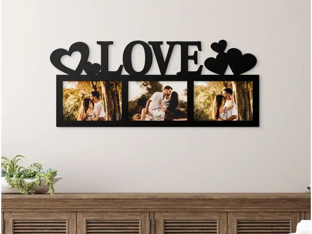 Abverkauf Fotorahmen mit Herzen LOVE
