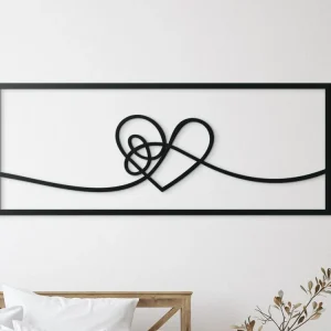 Wandbild HERZ IM RAHMEN Gratis Versand