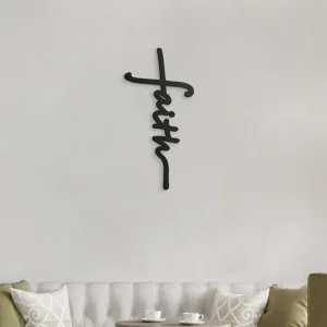 Mega-Angebot Holzkreuz mit der Aufschrift FAITH