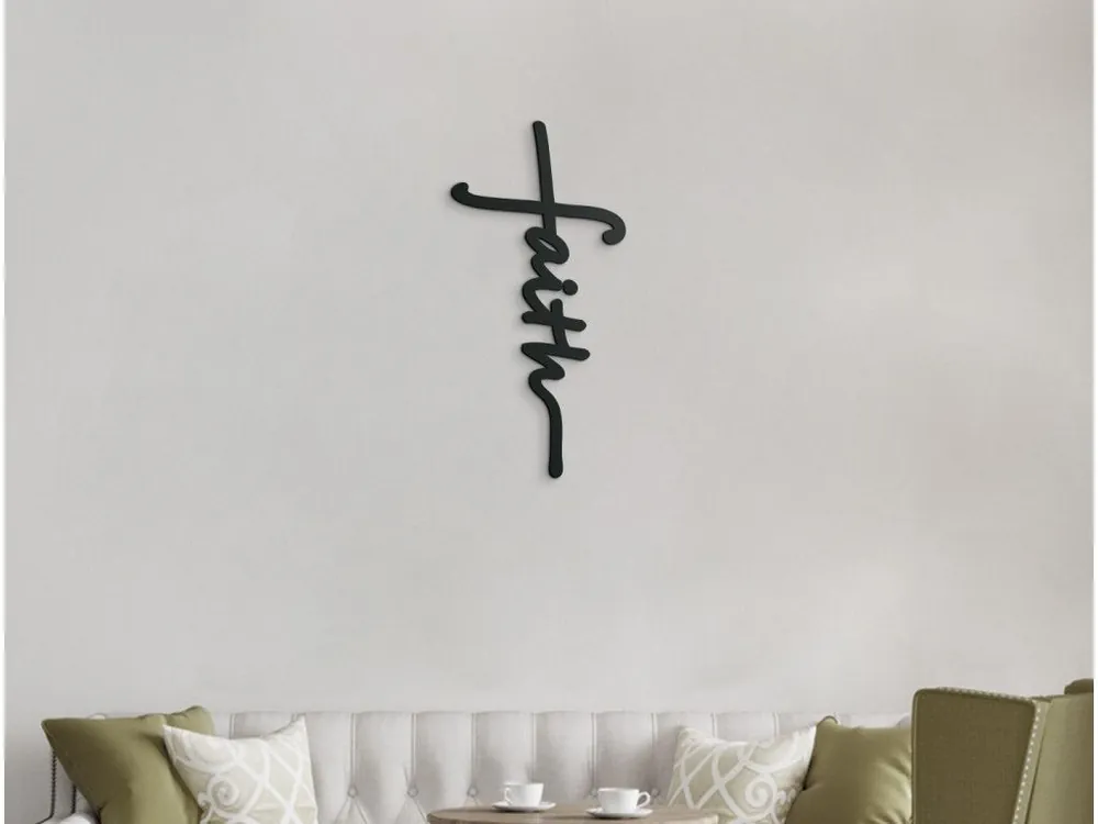 Mega-Angebot Holzkreuz mit der Aufschrift FAITH