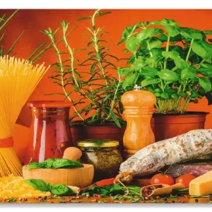 Top-Preis Mediterranes und italienisches Essen Alu-Küchenrückwand 60x50 cm