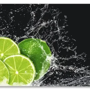 Limone mit Spritzwasser Alu-Küchenrückwand 60x50 cm Zertifiziert