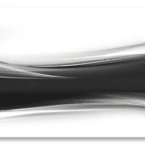 Garantierte Lieferung Kreatives Element Schwarz - Weiß Alu-Küchenrückwand 60x50 cm