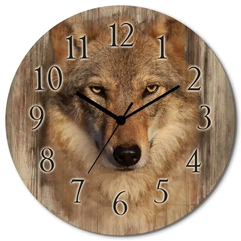 Wolf T1DQ Wanduhr auf Holz Ø 30 cm Neue Kollektion