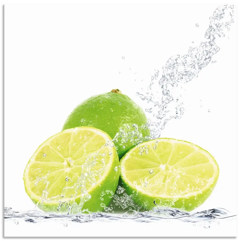 Top-Seller Limette mit Spritzwasser T5SN Wandbild