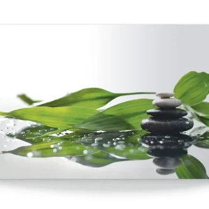 Heißes Angebot Spa mit Steinen und Bambus S7LT Wandbild