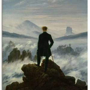 Der Wanderer über dem Nebelmeer. Um 1818 T6QN Wandbild Top-Angebot