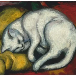 Zertifiziert Die weisse Katze. 1912 T7SU Wandbild