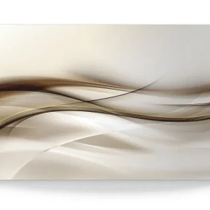 Braune abstrakte Welle T9LI Wandbild Preisreduziert