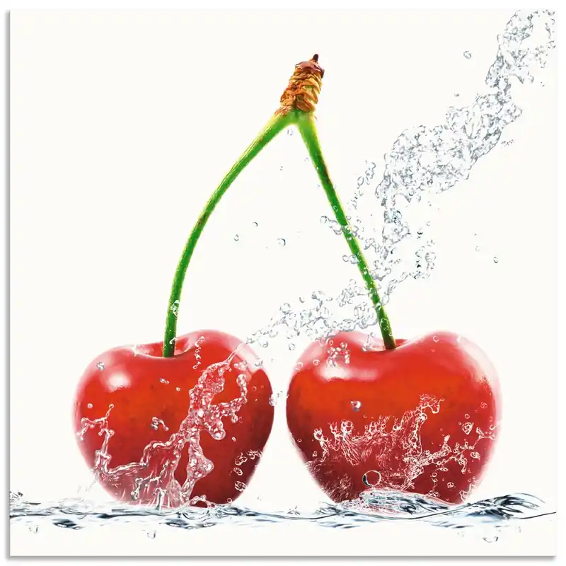 Sonderangebot Kirschen mit Spritzwasser T5SO Wandbild