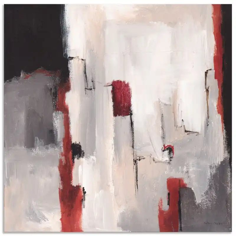 Rot an Grau II T4PG Wandbild Echt