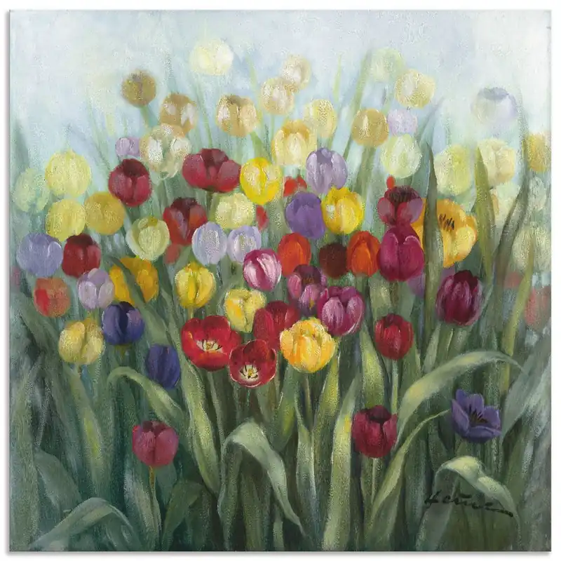 Tulpenwiese II T4AZ Wandbild Mega-Angebot