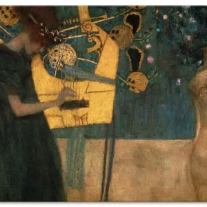 Die Musik. 1895 T8DH Wandbild Neuheit