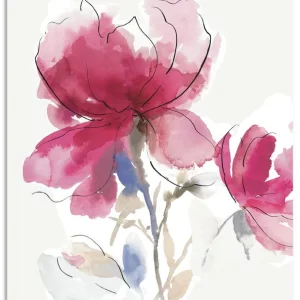 Billig Rosige Blüte I. U2RK Wandbild