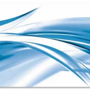 Schöne blaue Welle - Abstrakt T1EV Wandbild Kracherpreis
