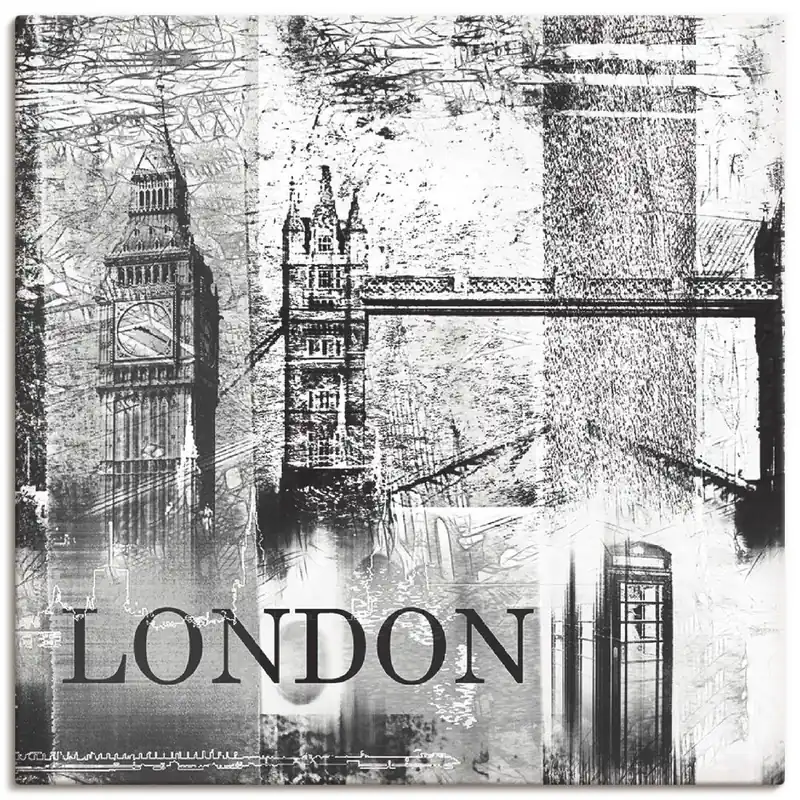 Top-Seller London Skyline Abstrakte Collage 04 Q4EF Wandbild
