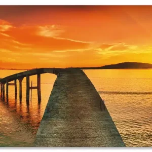 Sonnenaufgang über dem Meer T0BA Wandbild Kostenfreie Lieferung