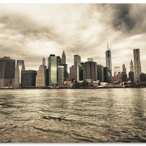 Echt Lower Manhattan Skyline T9MX Wandbild