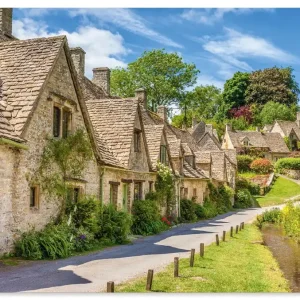 Arlington Row Bibury, Cotswolds, England U4MT Wandbild Knallerangebot