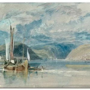 Rüdesheim, Blick auf das … 1817 B3LV Wandbild Top-Preis