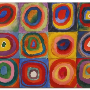 Sale Quadrate und konzentrische Ringe. 1913 T6PE Wandbild